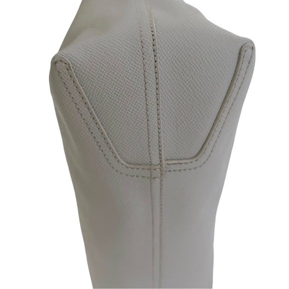 VINCE CAMUTO Leila Gray Driftwood Saffiano Leather Tote Bag - Picture 12 of 14